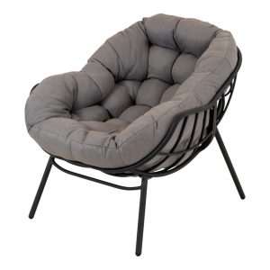 Lesli Living bistrostoel Cozy – grijs – 97x101x93cm