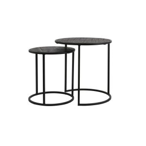Light & Living bijzettafel DOBA – zwart – Ø50cm Light & Living bijzettafel DOBA – zwart – Ø50cm