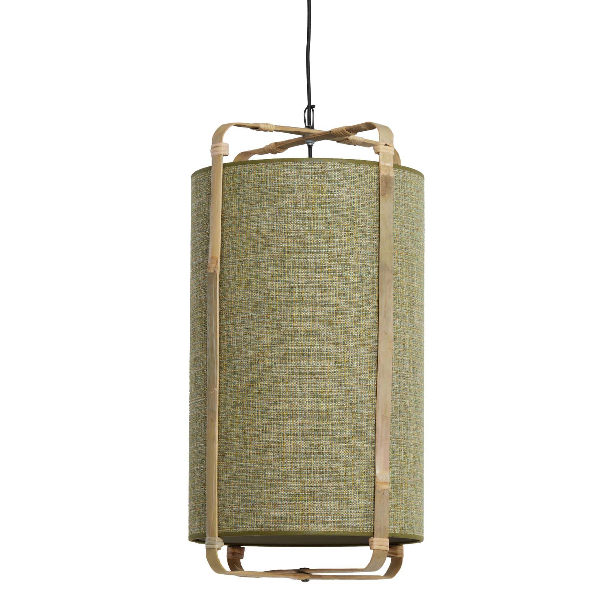 Light & Living hanglamp Sendai - groen - Ø42cm