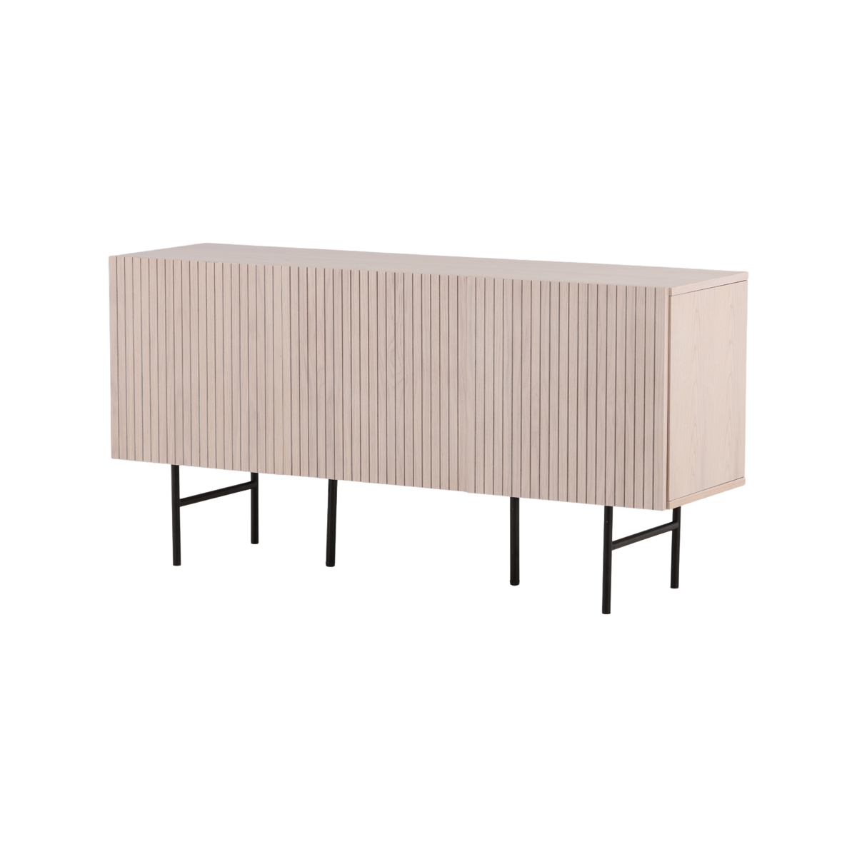Nest living Ingmar Dressoir Whitewash - Hout - Metalen Poten - B 150 c