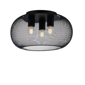 Lighto | Moderne plafonnière zwart 3-lichts | Senna Lighto | Moderne plafonnière zwart 3-lichts | Senna