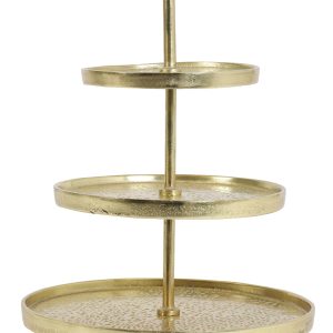 Light & Living etagere LUTEK – Ø32x48cm – goud Light & Living etagere LUTEK – Ø32x48cm – goud