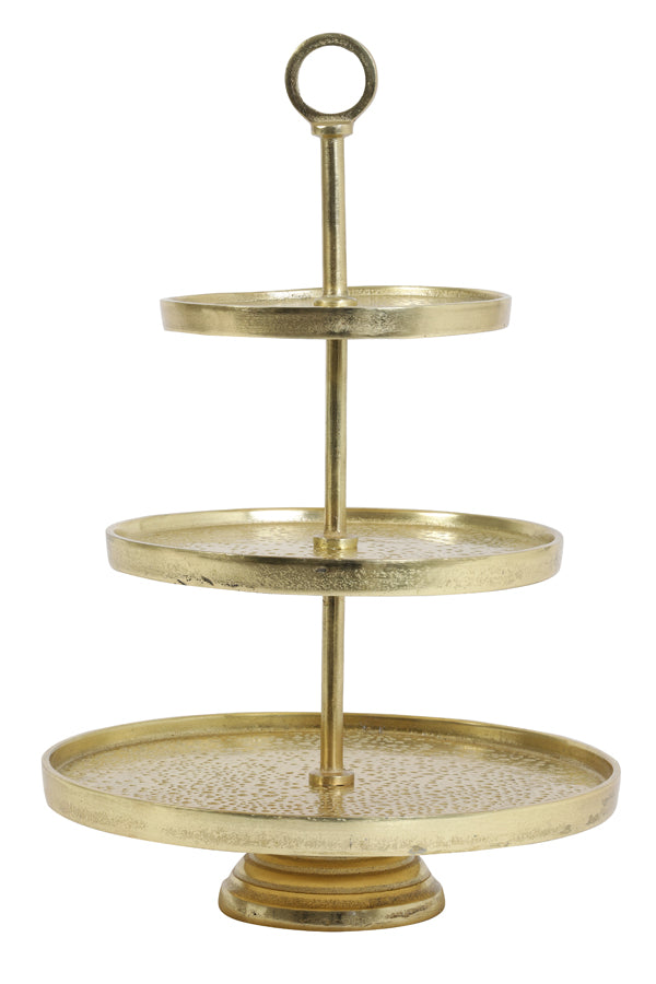 Light & Living etagere LUTEK - Ø32x48cm - goud