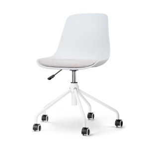 Nolon Nout-Liv Bureaustoel Wit – Beige Kussen – Wit Onderstel Nolon Nout-Liv Bureaustoel Wit – Beige Kussen – Wit Onderstel