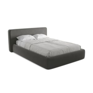 LaMiaSofa Bed met opbergruimte Firenze – velours – staal – 180x225x82 LaMiaSofa Bed met opbergruimte Firenze – velours – staal – 180x225x82