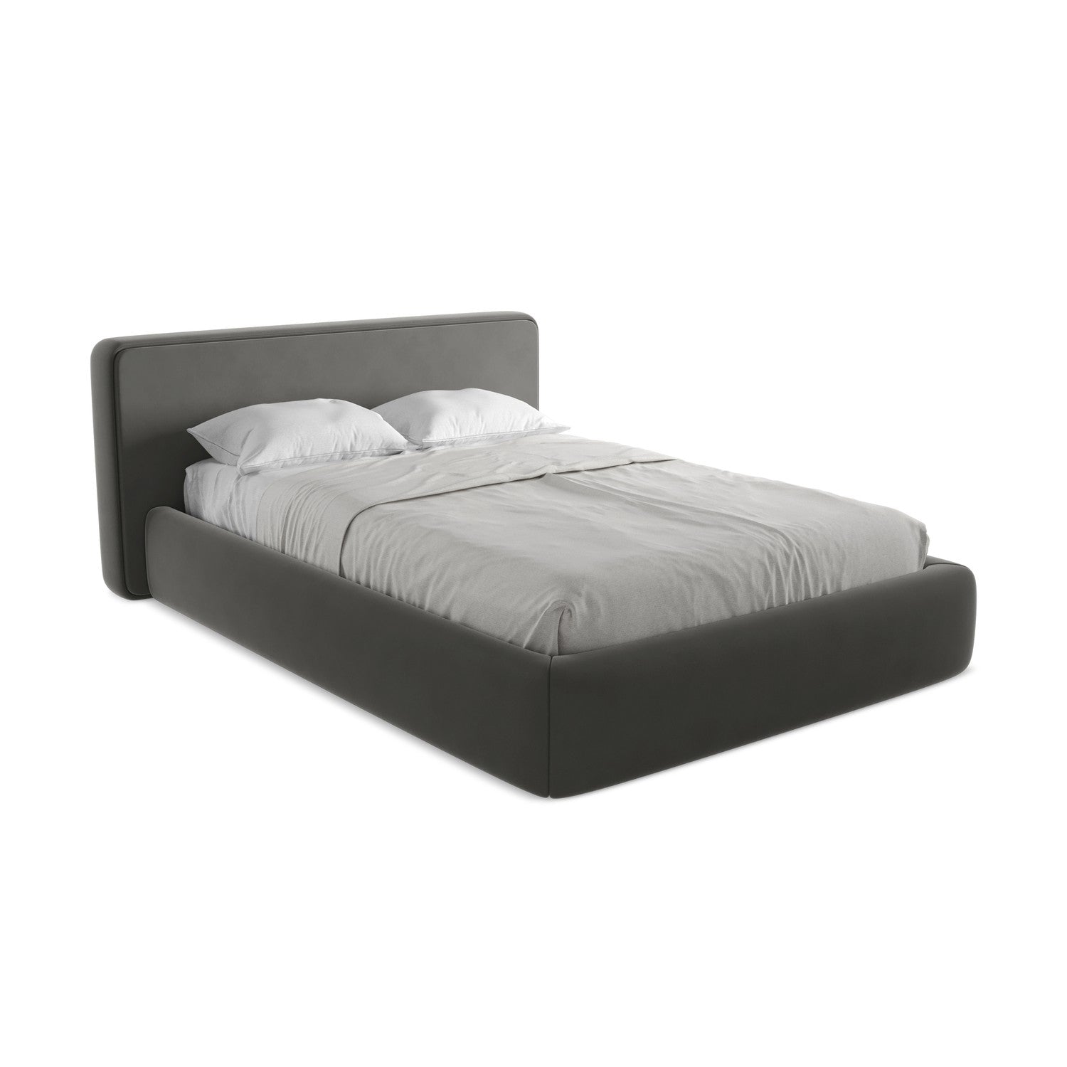 LaMiaSofa Bed met opbergruimte Firenze - velours - staal - 180x225x82