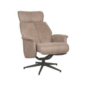 LABEL51 Relaxfauteuil Verdal – Taupe – Draaibaar LABEL51 Relaxfauteuil Verdal – Taupe – Draaibaar