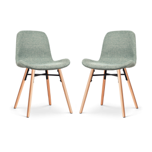 Nolon Nena-Fé Eetkamerstoelen Set van 2 – Zacht Groen – Hout Nolon Nena-Fé Eetkamerstoelen Set van 2 – Zacht Groen – Hout