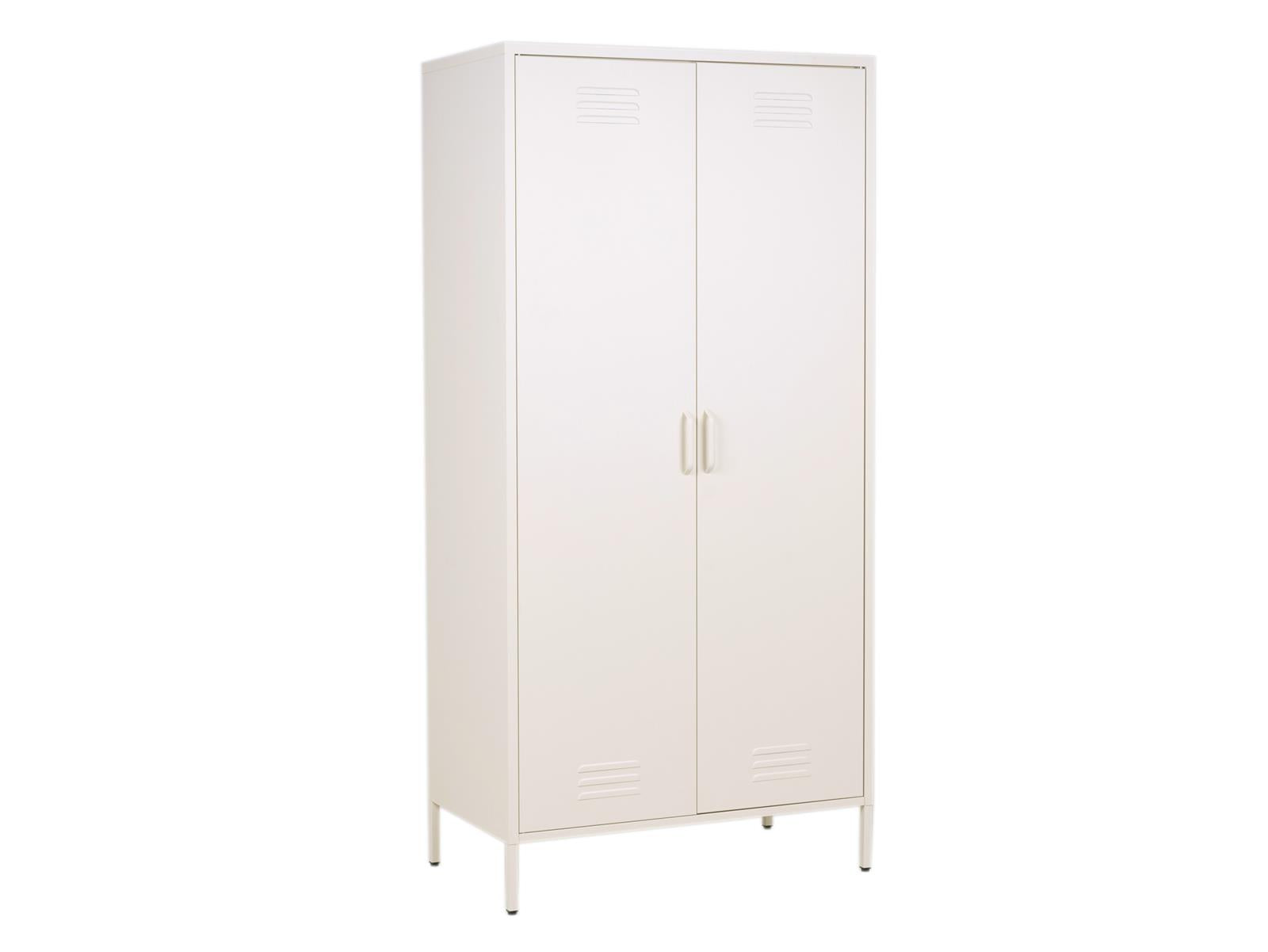 MaximaVida metalen kleding lockerkast Finn 90 x 50 x 185 cm ivoor - 4