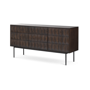Olivine Vanja Sideboard Donkerbruin – Hout – Metalen Poten – B 160 cm Olivine Vanja Sideboard Donkerbruin – Hout – Metalen Poten – B 160 cm