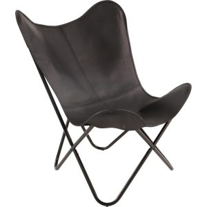 Lesli Living bistrostoel Buffalo – zwart – 75x75x87cm