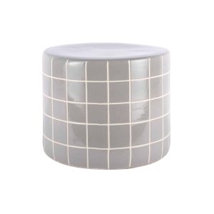 Leitmotiv bijzettafel Retro Tiles Low – grijs – Ø42cm Leitmotiv bijzettafel Retro Tiles Low – grijs – Ø42cm