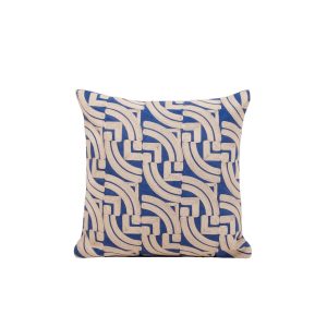 Madura Kussenovertrek Iakobo blauw en natuurlijk 40×40 cm Madura Kussenovertrek Iakobo blauw en natuurlijk 40×40 cm