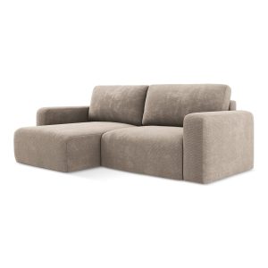 LaMiaSofa hoekbank links Ostia – chenille stof – donkerbeige – 244×149 LaMiaSofa hoekbank links Ostia – chenille stof – donkerbeige – 244×149