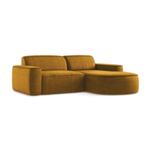 LaMiaSofa hoekbank rechts Melissa – textuurstof – mosterd – 224x166x70 LaMiaSofa hoekbank rechts Melissa – textuurstof – mosterd – 224x166x70