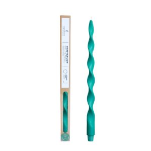 Originalhome spiraalkaars 40 cm – turquoise Originalhome spiraalkaars 40 cm – turquoise