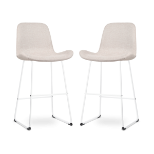 Nolon Nino-Fé Barkrukken Set van 2 – Beige – Wit – 75 cm Nolon Nino-Fé Barkrukken Set van 2 – Beige – Wit – 75 cm