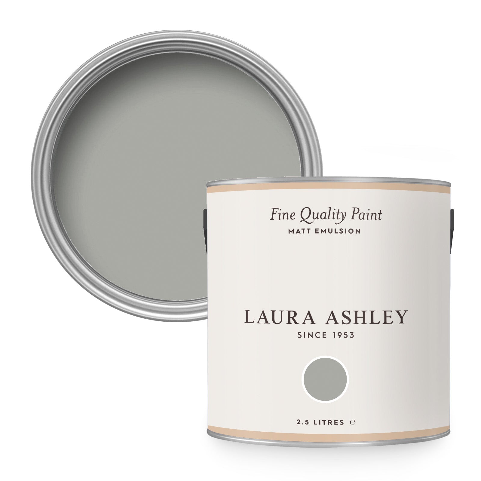 Laura Ashley Muurverf Mat Steel 2,5 liter