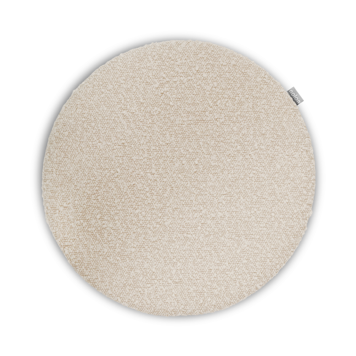 Nolon Lot Rond Stoelkussen Bouclé Beige