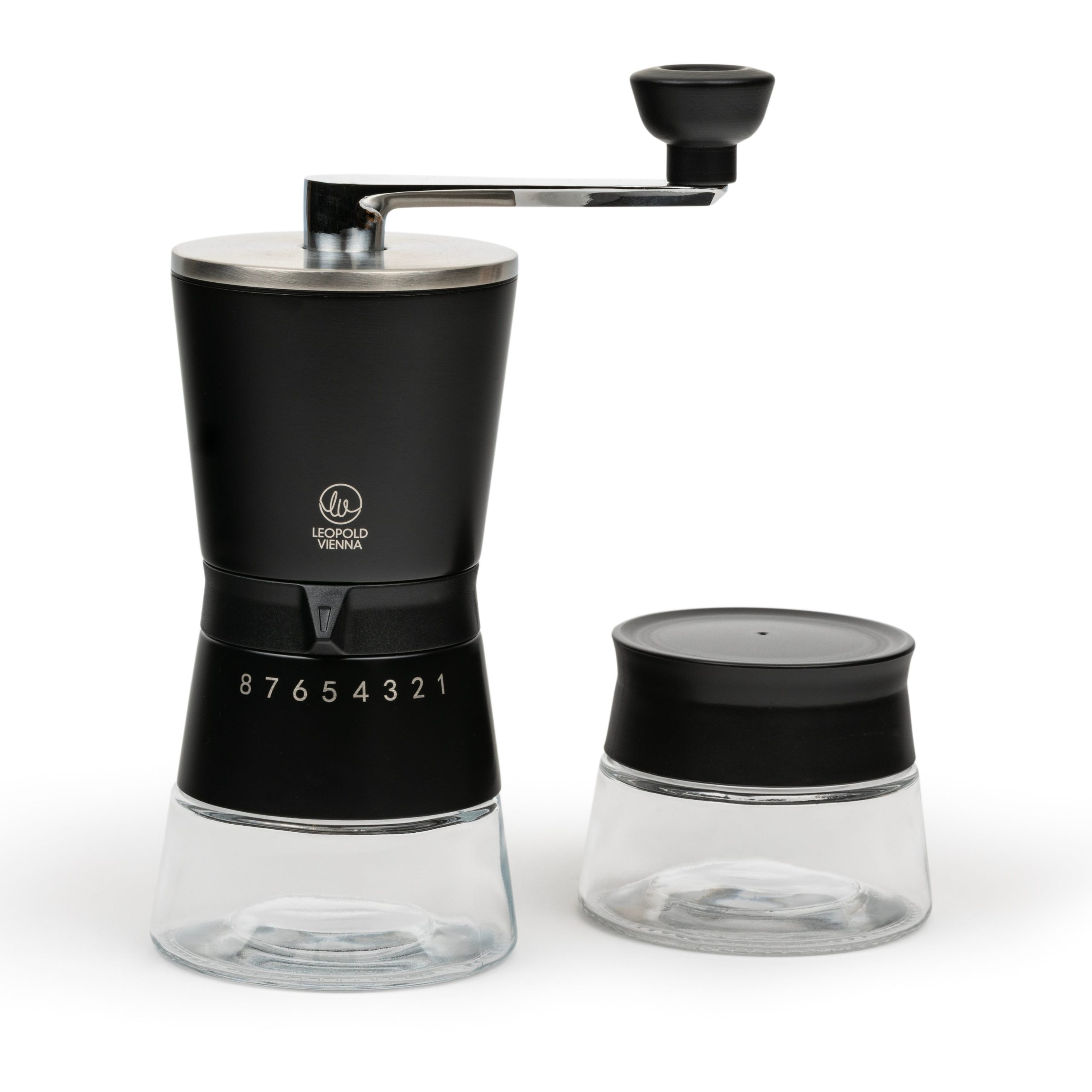 Leopold Vienna - Koffiemolen + bewaarpot Bologna giftset zwart- handma