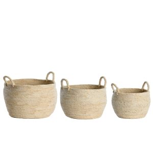Light & Living mand KILBAHA – Ø33x30cm – bruin – Set van 3 Light & Living mand KILBAHA – Ø33x30cm – bruin – Set van 3