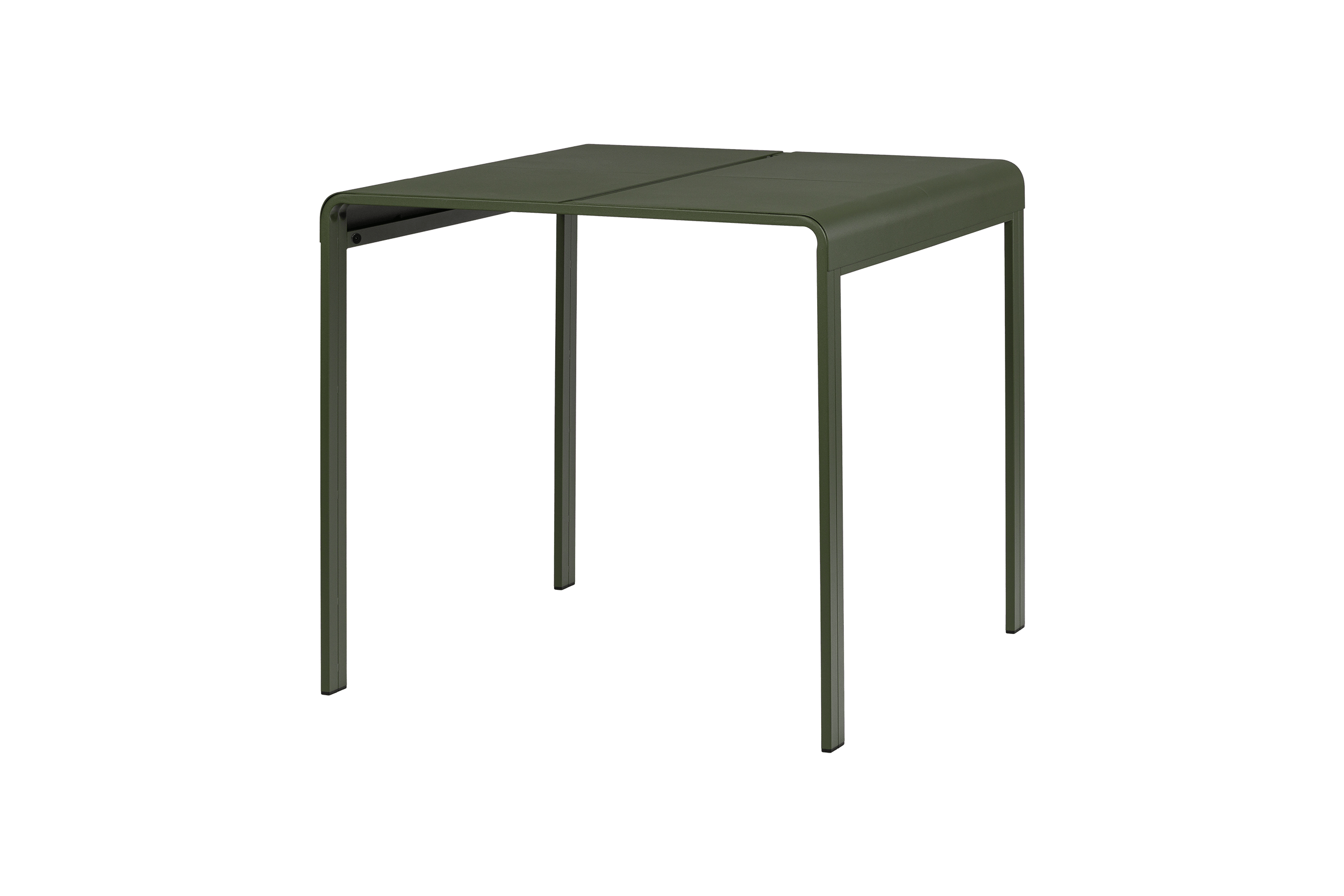 noo.ma Oto buitentafel 80 x 80 cm - Forest Green, stalen vierkante tui