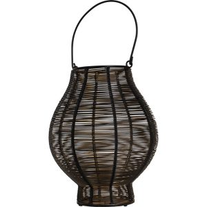 Lesli Living lantaarn Livia – zwart – Ø28x34cm Lesli Living lantaarn Livia – zwart – Ø28x34cm