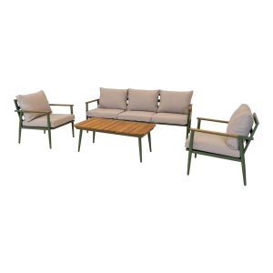 Lesli Living loungebank Riga – groen – 188x74x72cm Lesli Living loungebank Riga – groen – 188x74x72cm