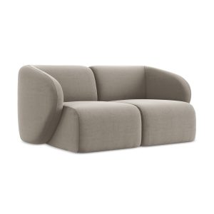 LaMiaSofa Tweezits modulaire bank Cervo – velours – taupe – 174x94x75