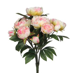 Mica Decorations Pioenroos Kunstbloemen Boeket – H55 x Ø40 cm – Lichtr Mica Decorations Pioenroos Kunstbloemen Boeket – H55 x Ø40 cm – Lichtr