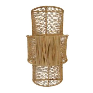 NOA MAY Wandlamp Izzy – naturel – raffia – 12,5 x 23 x 41,5 cm NOA MAY Wandlamp Izzy – naturel – raffia – 12,5 x 23 x 41,5 cm