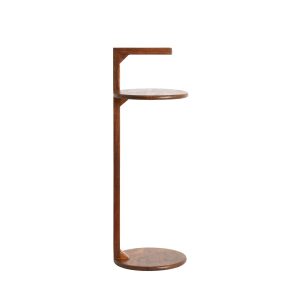 Light & Living bijzettafel Delmino – bruin – Ø26cm Light & Living bijzettafel Delmino – bruin – Ø26cm