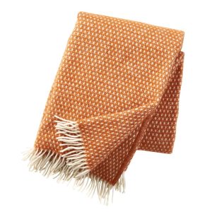 Klippan 100% wollen deken – Knut – orange – 130x200cm Klippan 100% wollen deken – Knut – orange – 130x200cm