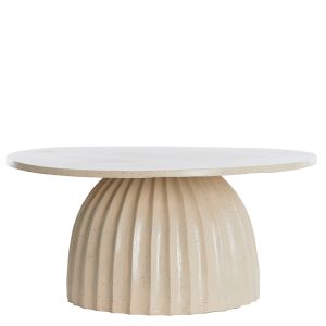 Light & Living bijzettafel VEGLIA – Ø70×33.5cm – bruin