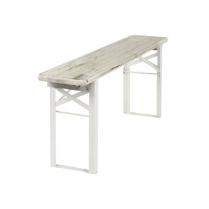 MaximaVida inklapbare picknickbank Berlijn 120 x 25 cm whitewash – FSC MaximaVida inklapbare picknickbank Berlijn 120 x 25 cm whitewash – FSC