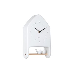 Karlsson wandklok Love Birds – wit – 7.1x20x32cm Karlsson wandklok Love Birds – wit – 7.1x20x32cm