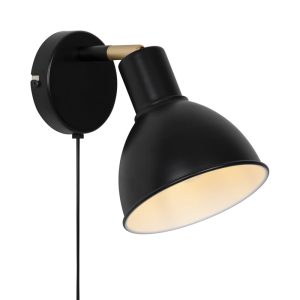 Nordlux Pop Wandlamp – Ø15,5cm – E27 – Zwart Nordlux Pop Wandlamp – Ø15,5cm – E27 – Zwart
