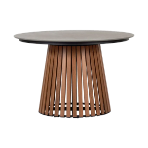 Lisomme Asger metalen tuintafel donkerbruin – Ø115 cm Lisomme Asger metalen tuintafel donkerbruin – Ø115 cm