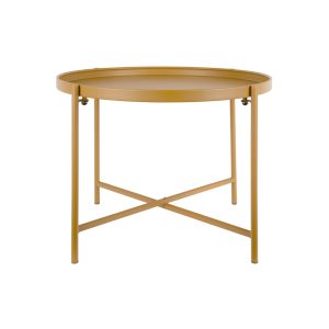 Leitmotiv salontafel Meseta – geel – 50x50x38.5cm Leitmotiv salontafel Meseta – geel – 50x50x38.5cm