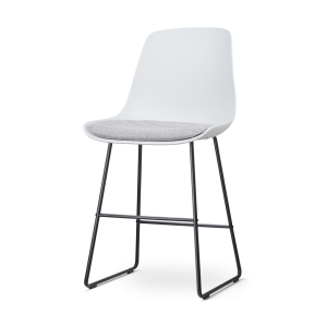Nolon Nino-Liv Barkruk Wit – Lichtgrijs Kussen – Zwart Frame – 65cm Nolon Nino-Liv Barkruk Wit – Lichtgrijs Kussen – Zwart Frame – 65cm