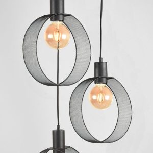 LABEL51 Hanglamp Ronda – Zwart Metaal – 80x30x150cm LABEL51 Hanglamp Ronda – Zwart Metaal – 80x30x150cm