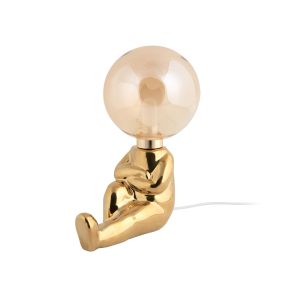 Leitmotiv tafellamp Joey LED – goud – 16.5x12x22.5cm Leitmotiv tafellamp Joey LED – goud – 16.5x12x22.5cm