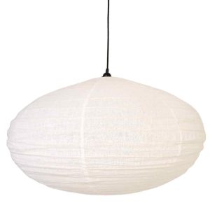 NOA MAY Hanglamp Ellips – off white – linnen – XXL – Ø 80 cm / H 45 cm NOA MAY Hanglamp Ellips – off white – linnen – XXL – Ø 80 cm / H 45 cm