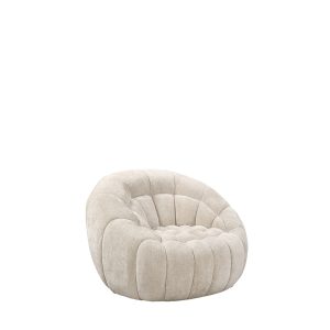 LABEL51 Fauteuil Cloud – Naturel Stof – Draaibaar LABEL51 Fauteuil Cloud – Naturel Stof – Draaibaar