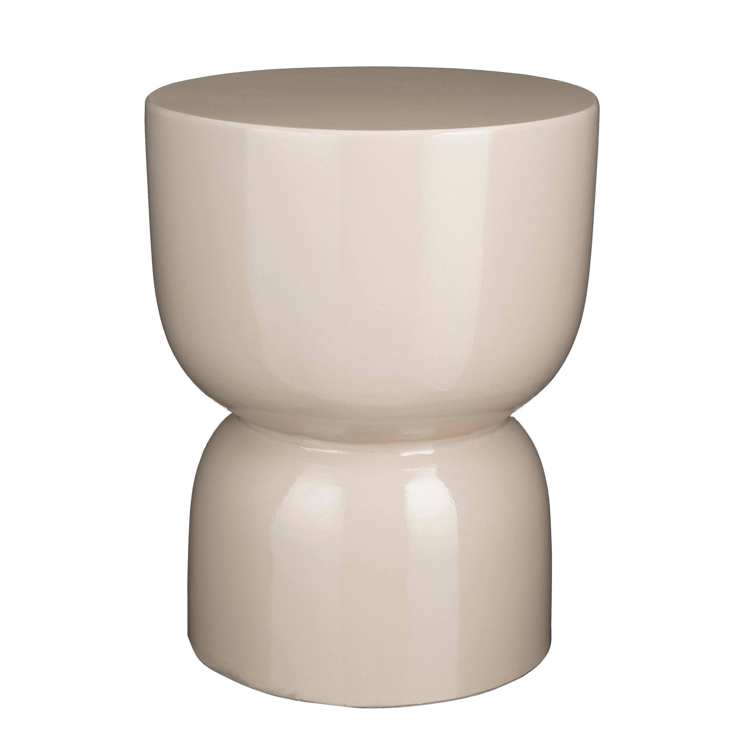 Mica Decorations Stage Bijzettafel - H45 x Ø35 cm - Cement - Beige