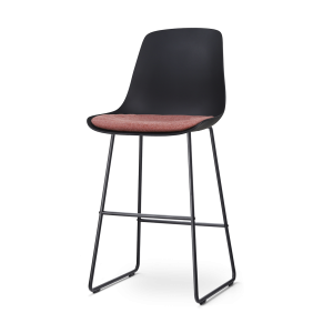 Nolon Nino-Liv Barkruk Zwart – Terracotta Kussen – Zwart Frame – 75 cm Nolon Nino-Liv Barkruk Zwart – Terracotta Kussen – Zwart Frame – 75 cm