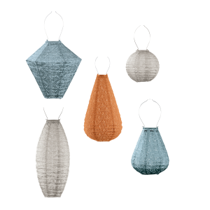 Lumiz solar lampion – guell set – 5 stuks Lumiz solar lampion – guell set – 5 stuks
