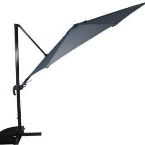 Lesli Living push-up parasol VirgoFlex – grijs – Ø350cm Lesli Living push-up parasol VirgoFlex – grijs – Ø350cm