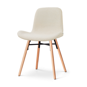Nolon Nena-Fé Eetkamerstoel Cottonbeige – Houten Onderstel Nolon Nena-Fé Eetkamerstoel Cottonbeige – Houten Onderstel