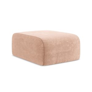 LaMiaSofa Poef Cervo – chenille stof – perzik – 72x94x42